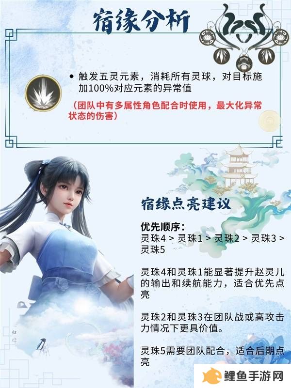 仙剑世界手游灵儿技能搭配